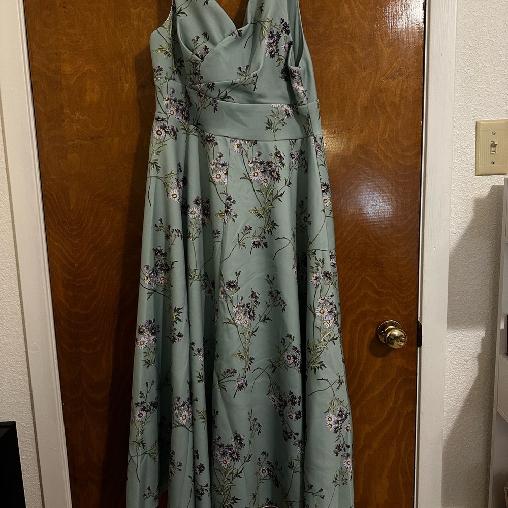 ASOS Sage Green Floral Maxi Dress